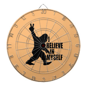 Funny Bigfoot-Ich glaube an mich selbst Dartscheibe