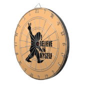 Funny Bigfoot-Ich glaube an mich selbst Dartscheibe (Vorderseite rechts)