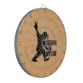 Funny Bigfoot-Ich glaube an mich selbst Dartscheibe (Vorderseite Links)
