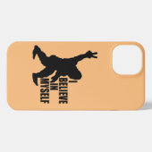 Funny Bigfoot-Ich glaube an mich selbst iPhone Hülle (Rückseite (Horizontal))