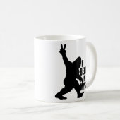 Funny Bigfoot-Ich glaube an mich selbst Kaffeetasse (VorderseiteRechts)