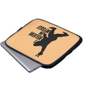 Funny Bigfoot-Ich glaube an mich selbst Laptopschutzhülle (Vorne Knopf)