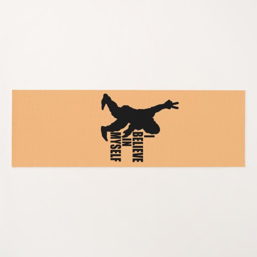 Funny Bigfoot-Ich glaube an mich selbst Yogamatte (Vorderseite (Horizontal))