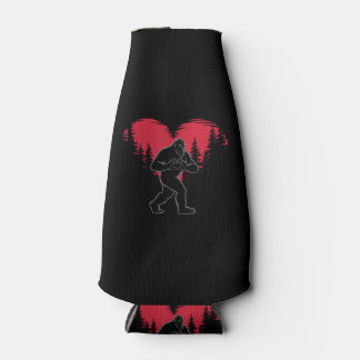 Funny Bigfoot in Love Heart Happy Valentine's Day Flaschenkühler