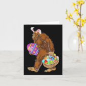 Funny Bigfoot Jagd Ostereier Karte (Gelbe Blume)