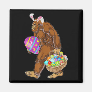 Funny Bigfoot Jagd Ostereier Magnet
