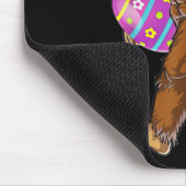 Funny Bigfoot Jagd Ostereier Mousepad (Ecke)