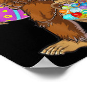 Funny Bigfoot Jagd Ostereier Poster (Ecke)