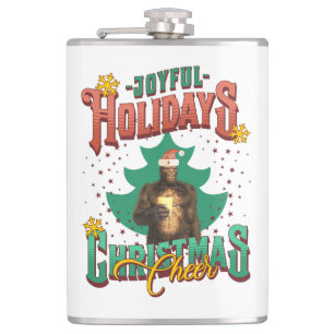 Funny Bigfoot - Joyful Holidays Christmas Cheer Flachmann