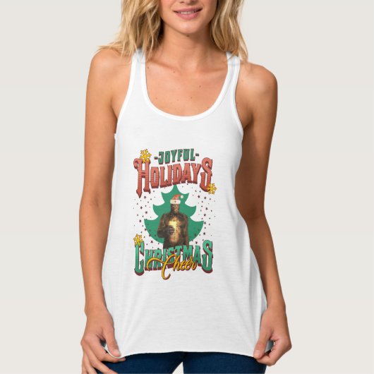 Funny Bigfoot - Joyful Holidays Christmas Cheer Tank Top (Vorderseite)