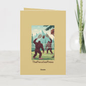 Funny Bigfoot Karte (Rückseite)