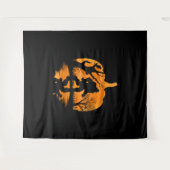 Funny Bigfoot Lover Halloween-Geschenk - Halloween Wandteppich (Vorderseite (Horizontal))