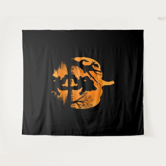 Funny Bigfoot Lover Halloween-Geschenk - Halloween Wandteppich (Vorderseite (Horizontal))