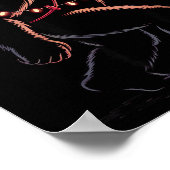 Funny Bigfoot Middle Finger Christmas Sasquatch An Poster (Ecke)