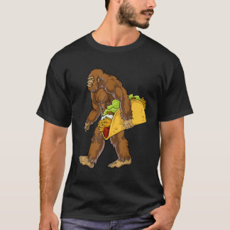 Funny Bigfoot mit Tacos T-Shirt