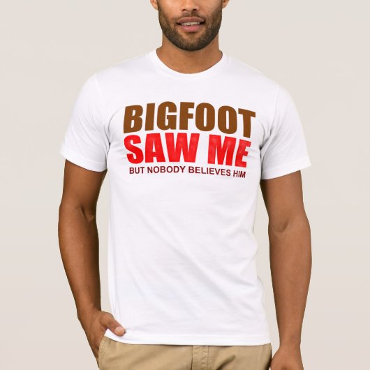 funny Bigfoot paranormal T-Shirt (Vorderseite)