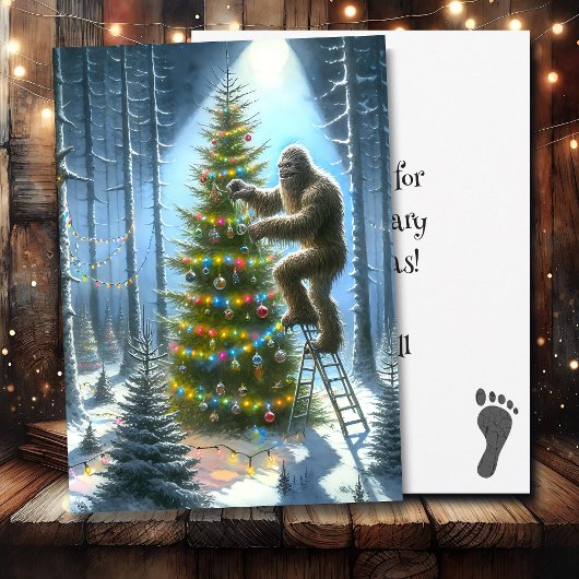 Funny Bigfoot Personalisiert Weihnachten