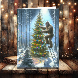 Funny Bigfoot Personalisiert Weihnachten