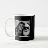 Funny Bigfoot Photobooth With Santa Christmas Xmas Kaffeetasse (Links)