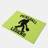 Funny Bigfoot Pickleball Legend Fußmatte (Schrägansicht)