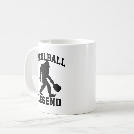 Funny Bigfoot Pickleball Legend Kaffeetasse (Vorderseite Links)