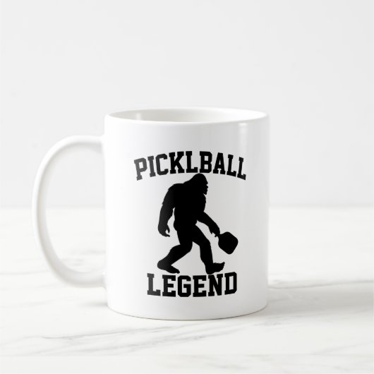 Funny Bigfoot Pickleball Legend Kaffeetasse (Links)