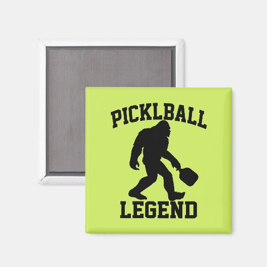 Funny Bigfoot Pickleball Legend Magnet (Vorderseite/Rückseite)