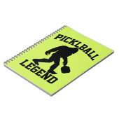 Funny Bigfoot Pickleball Legend Notizblock (Linke Seite)