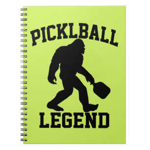 Funny Bigfoot Pickleball Legend Notizblock