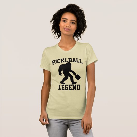 Funny Bigfoot Pickleball Legend T-Shirt (Vorne ganz)