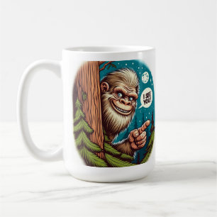 Funny Bigfoot Ping von Behind Tree Kaffeetasse