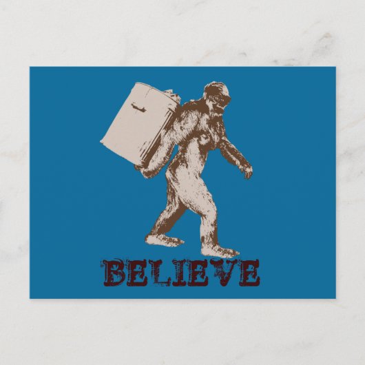 Funny Bigfoot Postkarte (Vorderseite)