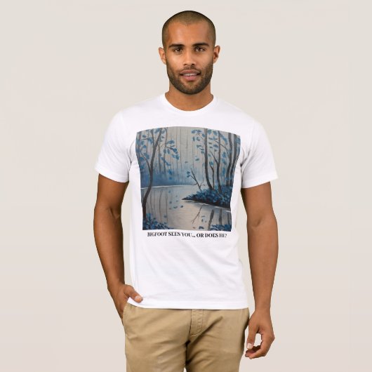 Funny Bigfoot Prank Mode T-Shirt (Vorne ganz)