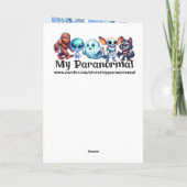 Funny Bigfoot Pun Christmas Karte (Rückseite)