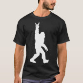 Funny Bigfoot Rock and Roll Tshirt für Sasquatch (Vorderseite)