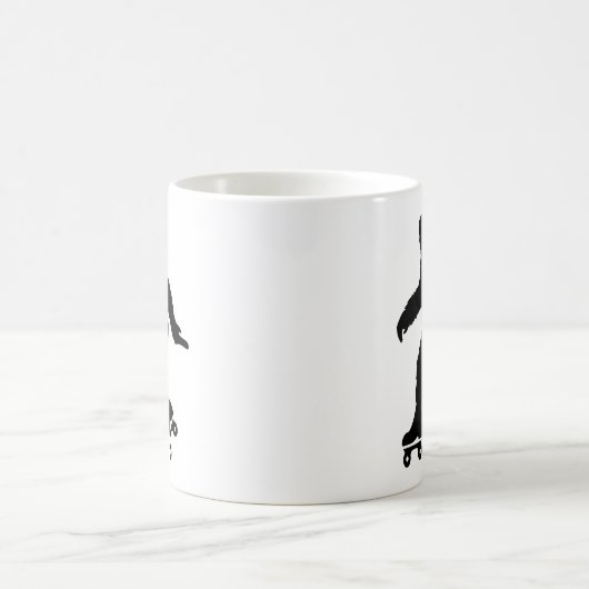 Funny Bigfoot Roller Skaten Kaffeetasse (Mittel)
