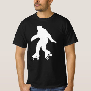 Funny Bigfoot Roller Skaten T-Shirt