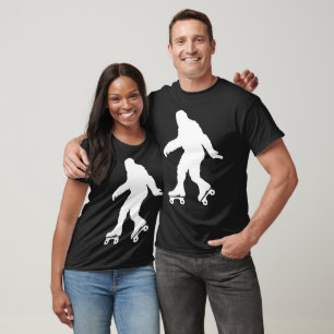 Funny Bigfoot Roller Skaten T-Shirt