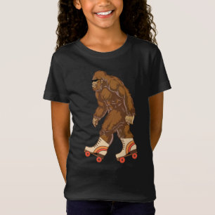 Funny Bigfoot Roller Skaten T-Shirt