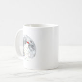 Funny Bigfoot Santa Moon Christmas Lights Xmas Sas Kaffeetasse (Vorderseite Links)