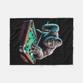 Funny Bigfoot Sasquatch Billiards Billard Pool Pla Fleecedecke (Vorderseite (Horizontal))