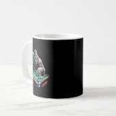 Funny Bigfoot Sasquatch Billiards Billard Pool Pla Kaffeetasse (Vorderseite Links)