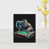 Funny Bigfoot Sasquatch Billiards Billard Pool Pla Karte (Gelbe Blume)