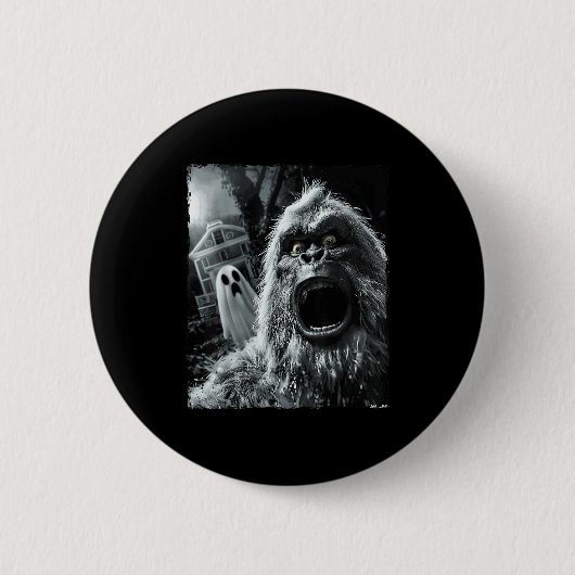 Funny Bigfoot Sasquatch Halloween  Button (Vorderseite)
