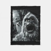 Funny Bigfoot Sasquatch Halloween  Fleecedecke (Vorderseite)