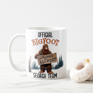 Funny Bigfoot Sasquatch im Wald Kaffeetasse