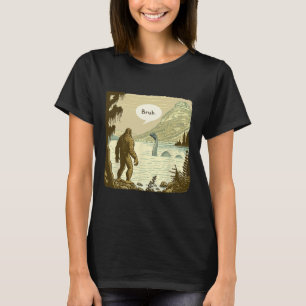 Funny Bigfoot Sasquatch Loch Ness Monster T-Shirt