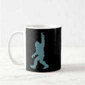 Funny Bigfoot Sasquatch Peace Sign Big Foot Squatc Kaffeetasse (Links)