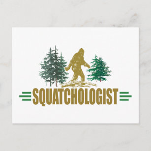 Funny Bigfoot, Sasquatch Postkarte