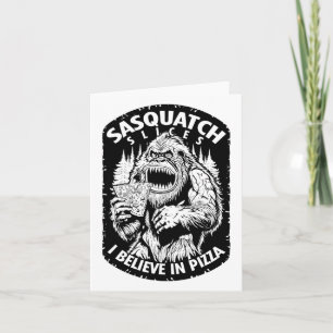 Funny Bigfoot Sasquatch Scheiben Ich glaube an Piz Karte